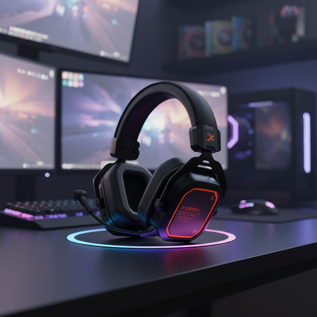 XIBERIA Wireless Gaming Headset 5.8GHz Surround Sound | Orange