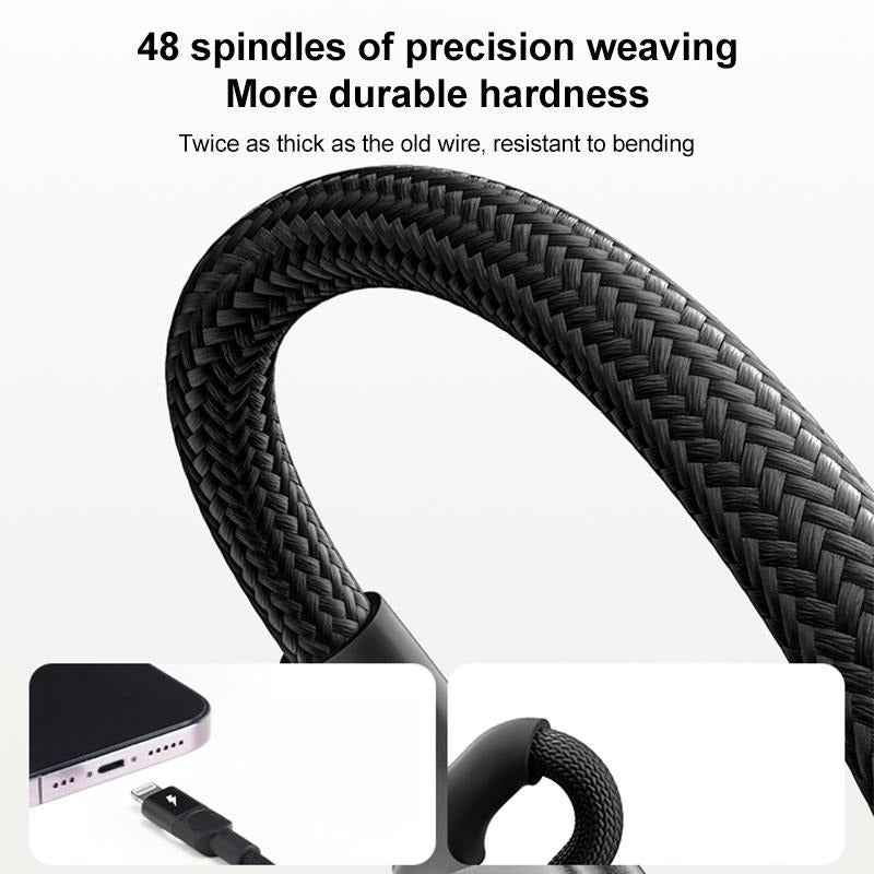 كيبل Momax Mag.Link بطرف USB-C إلى Lightning مغناطيسي 60 واط بطول 1 متر | أسود