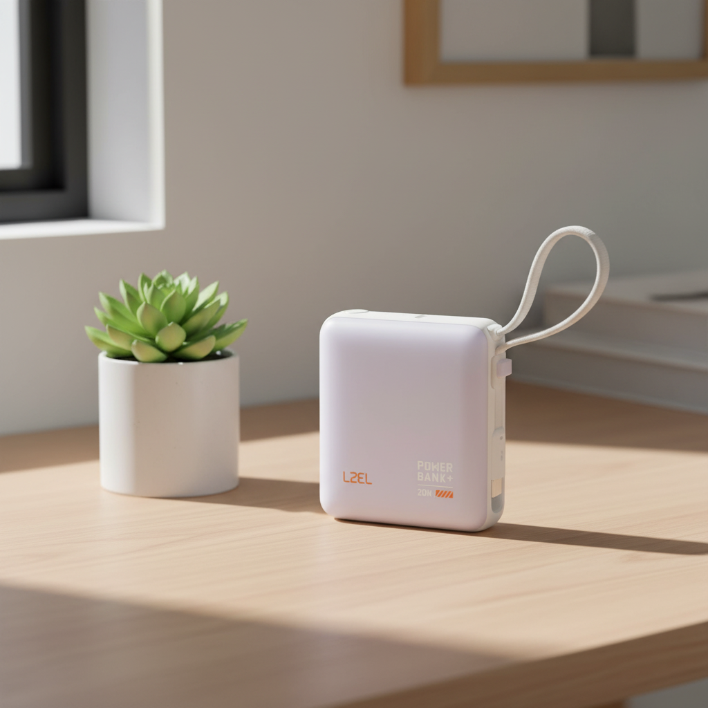 بطارية متنقلة ZenoFlex Volt Mini من ليزل بسعة 10000 مللي أمبير بتقنية الشحن السريع PD | بنفسجي