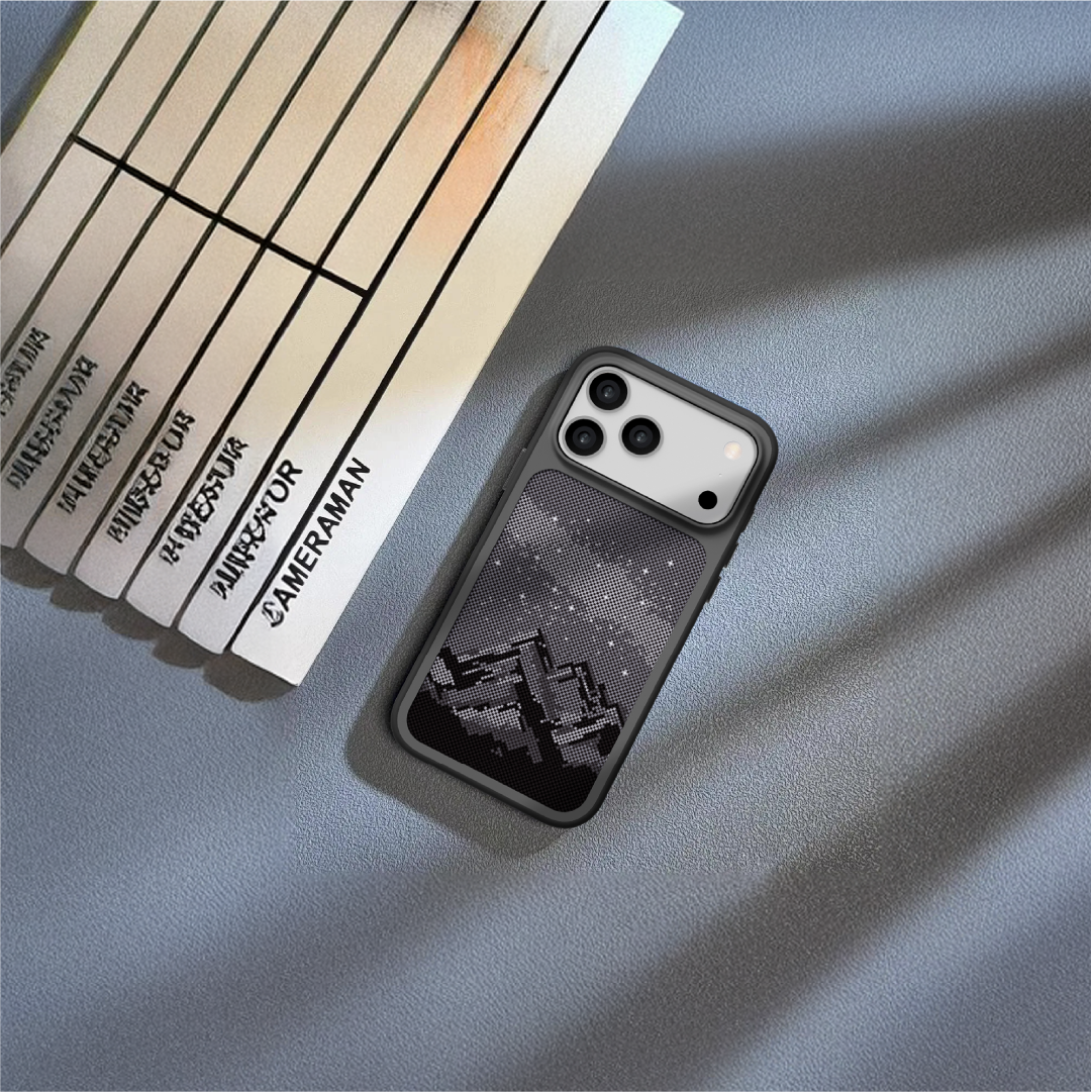  كڤر حماية بنمط الجبال مع MagSafe لهاتف iPhone 17 Pro Max | أسود 