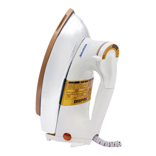 Geepas 1200W Dry Iron | Teflon Soleplate, Auto Shut-Off