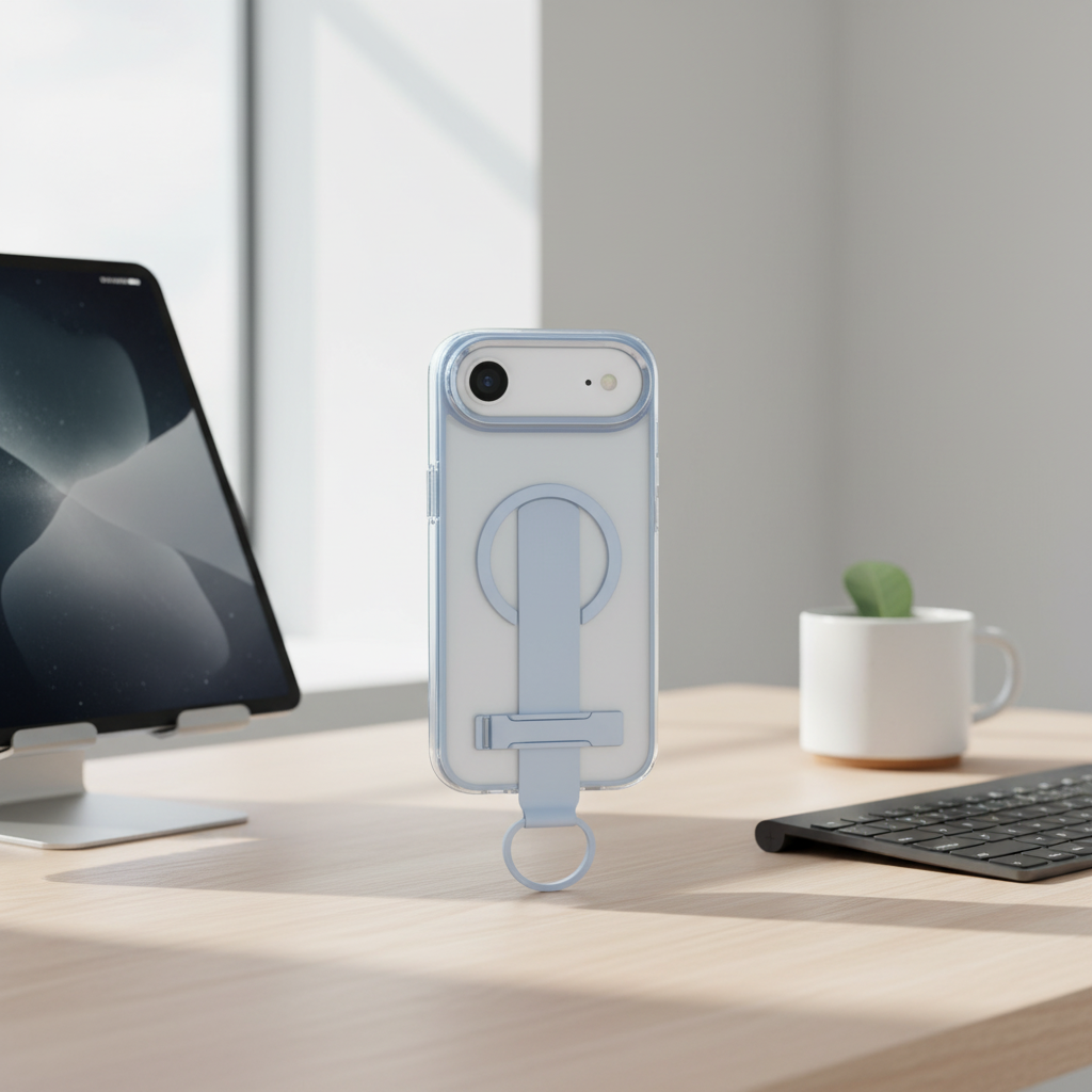 كفر حماية MagMatte Grip من LZEL لجهاز iPhone Air | أزرق فاتح