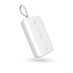 LZEL PrimeBrio Neo 20K Power Bank 30W – 20000mAh, Detachable Type-C Cable | White