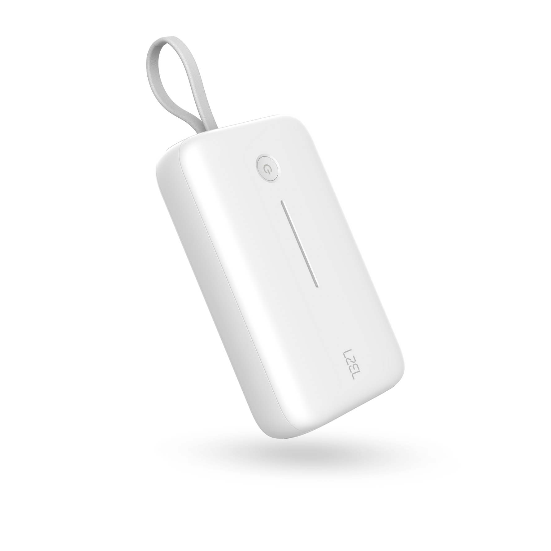 LZEL PrimeBrio Neo 20K Power Bank 30W – 20000mAh, Detachable Type-C Cable | White