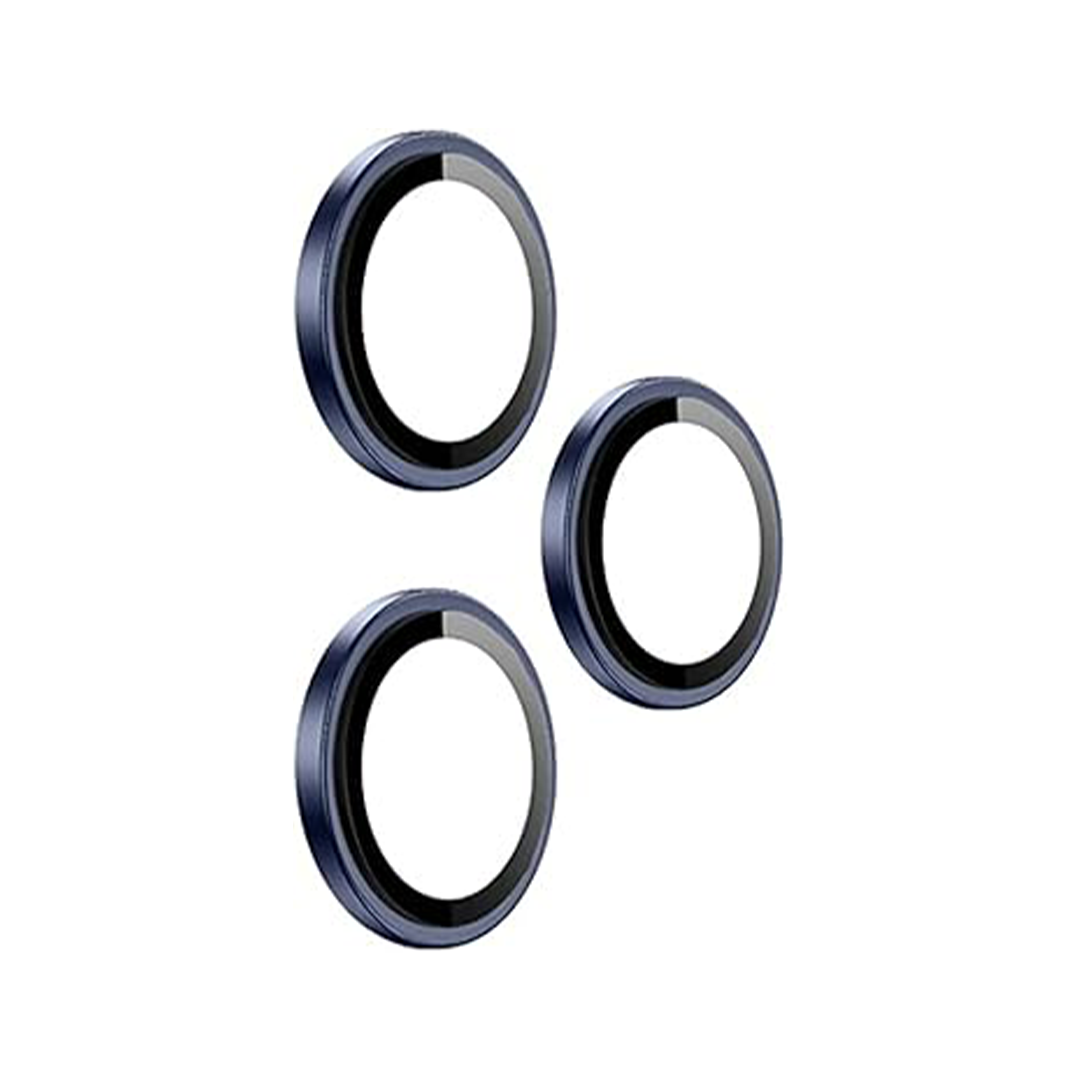 حماية عدسة كاميرا من Asli Edgeguard Series بزجاج كورنينج 9H لهواتف iPhone 15 Pro / 15 Pro Max | تيتانيوم أزرق