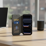 LZEL MagFlip Wallet Case for iPhone 17 Pro Max | Black