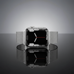 ساعة Apple Watch Series 7 (GPS + Cellular) مقاس 45 مم – هيكل ستانلس ستيل فضي مع سوار ميلانيز فضي