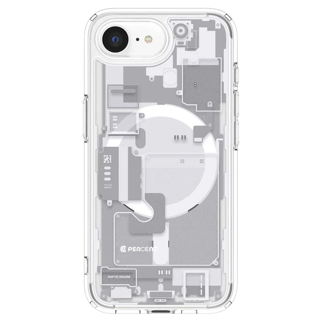 90 Percent Ultra Hybrid Zero One MagSafe Case for iPhone 16e | White