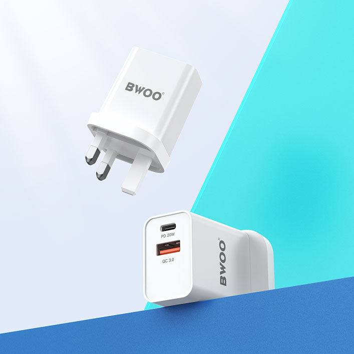 Bwoo Charger PD - QC 20W | White