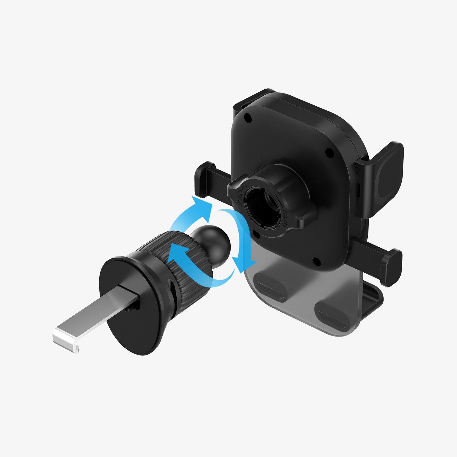 حامل هاتف للسيارة Motogrip Air 90 Air Outlet من 90 Percent | أسود