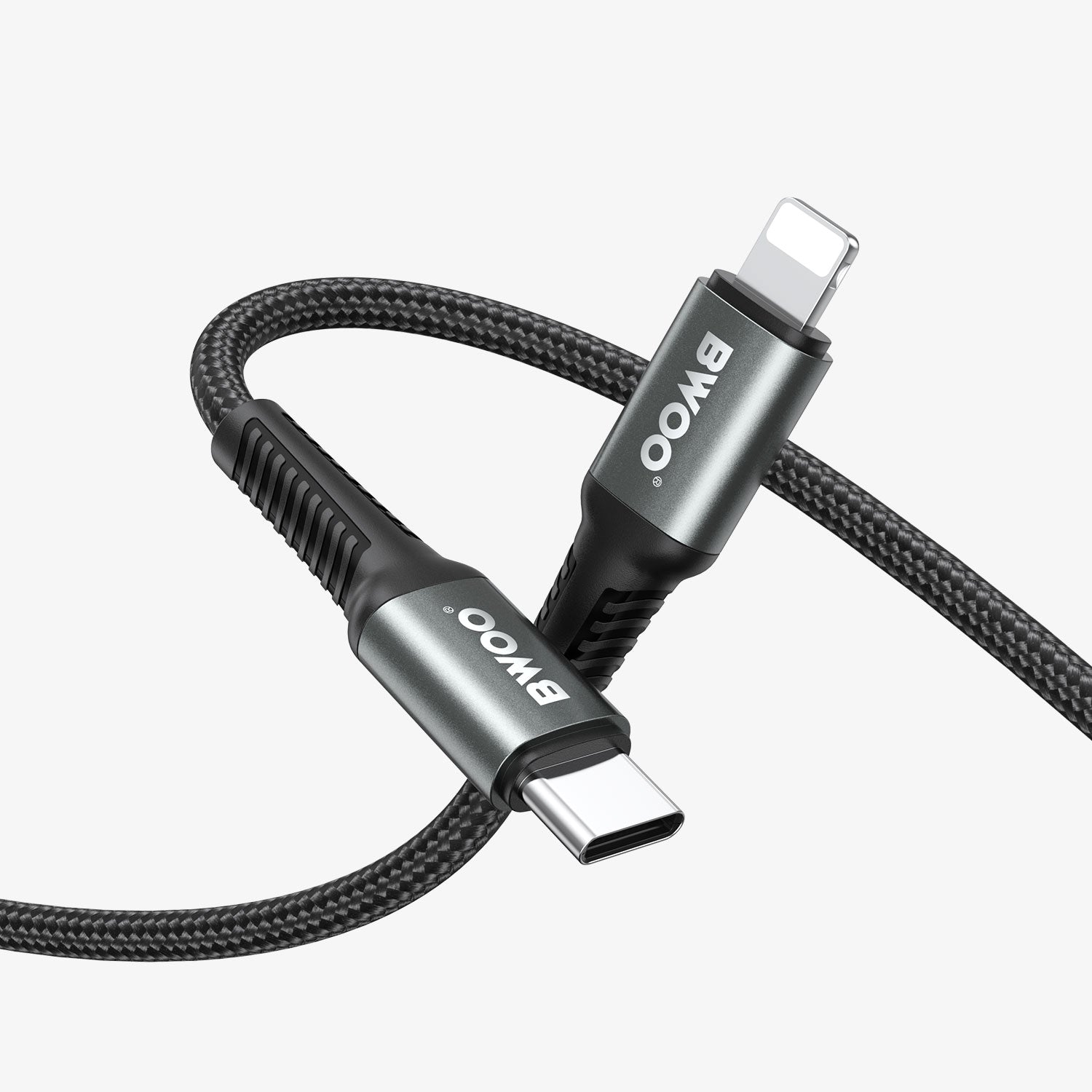 Bwoo USB-C to Lightning Fast Charging Cable PD 27W Nylon 1M