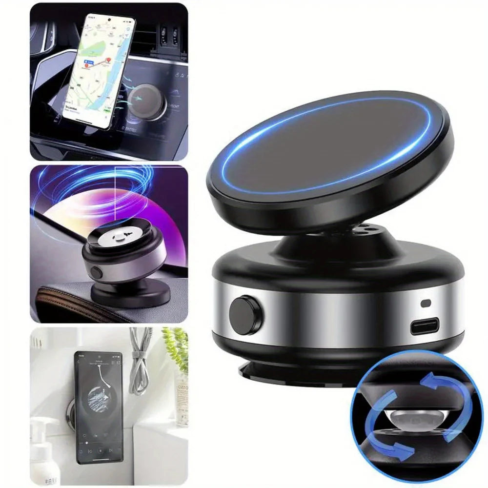 Automobile 360 Magnetic Vacuum Adsorption Phone Holder