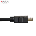 Yesido كيبل HDMI بدقة 4K Ultra HD (1.5 متر) | أسود