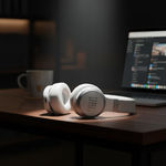 سماعة رأس Live 670 لاسلكية عازلة للضوضاء من JBL | أبيض