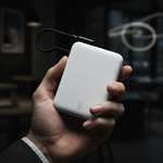 LZEL PrimeBrio 10K Mini PD Power Bank – 10000mAh, 30W, Built-in Type-C Cable