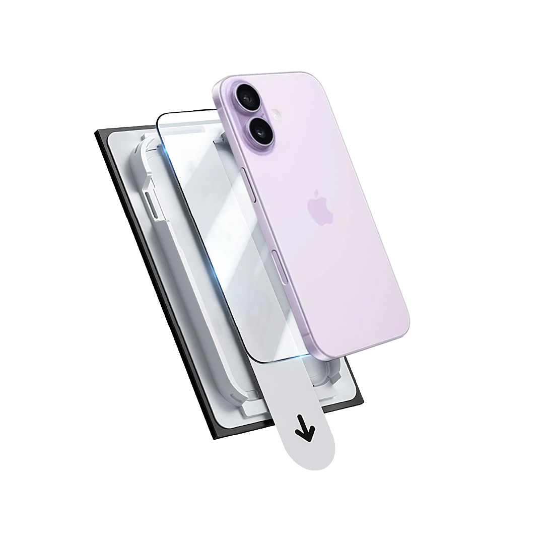 Asli Global E-Touch Shield Premium Glass With Applicator for iPhone 17 | Clear
