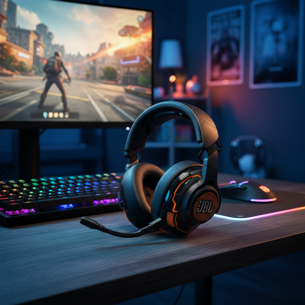 JBL Quantum One Active Noise Cancelling Music Calling | Black