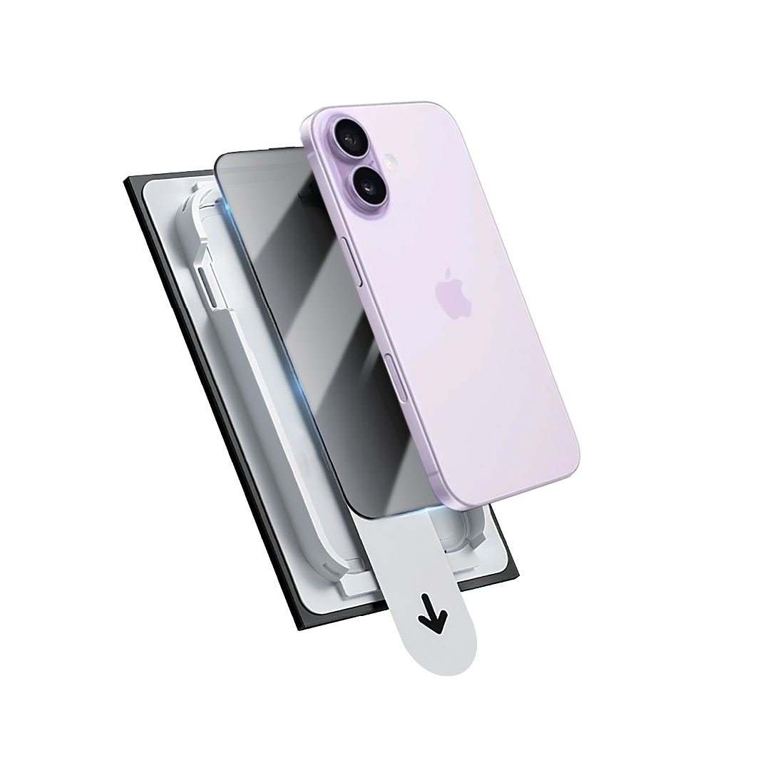 Asli Global E-Touch Shield Premium Glass With Applicator for iPhone 17 | Privacy