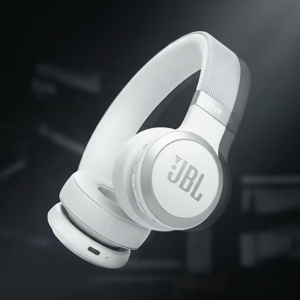 JBL Live 670 Wireless Over Ear Noise Cancelling Headphones | White