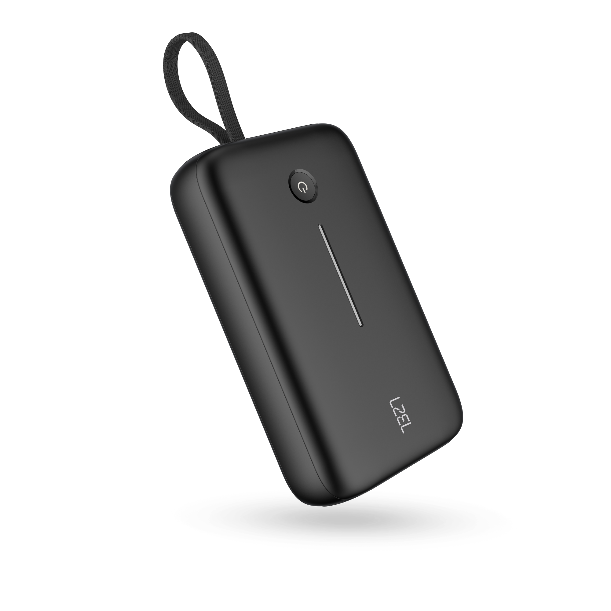 LZEL PrimeBrio Neo 20K Power Bank 30W – 20000mAh, Detachable Type-C Cable | Black
