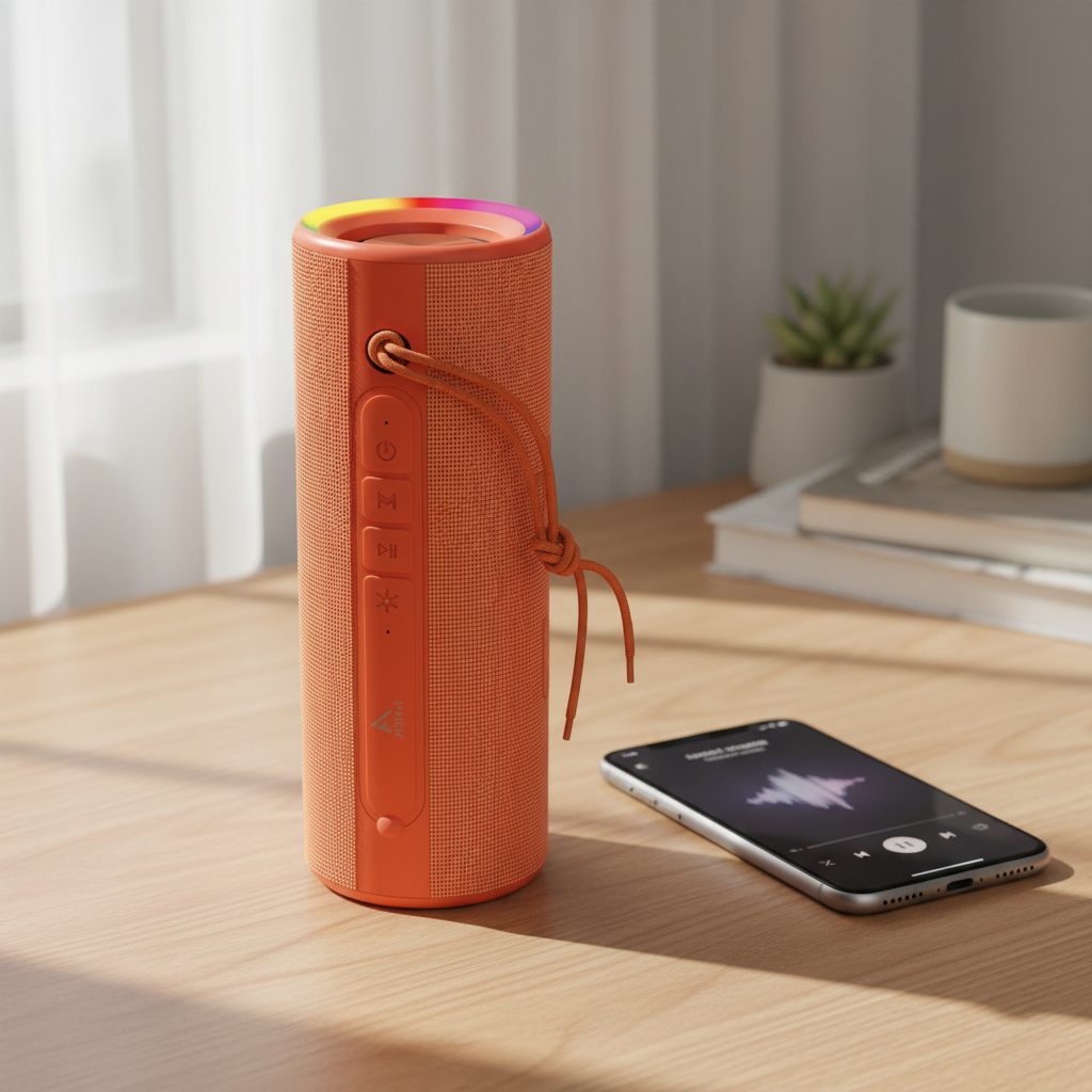 Asli Global Soundwave Pro True Wireless Speaker | Vitality Orange