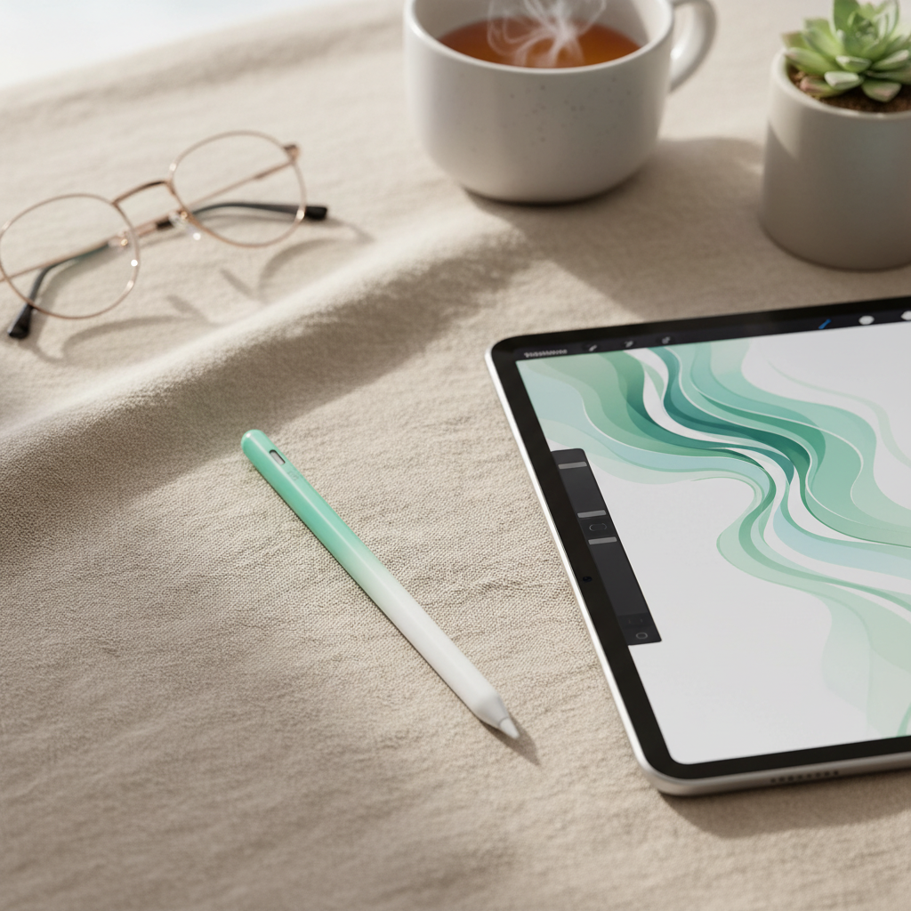 LZEL Protouch Neo iPad Pencil With Palm Rejection | Green/White
