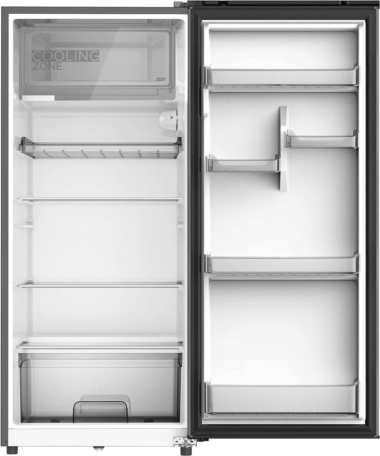 Midea Refrigerator – Gross Capacity 268L, Net 190L, SD Feature,| Jazz Black