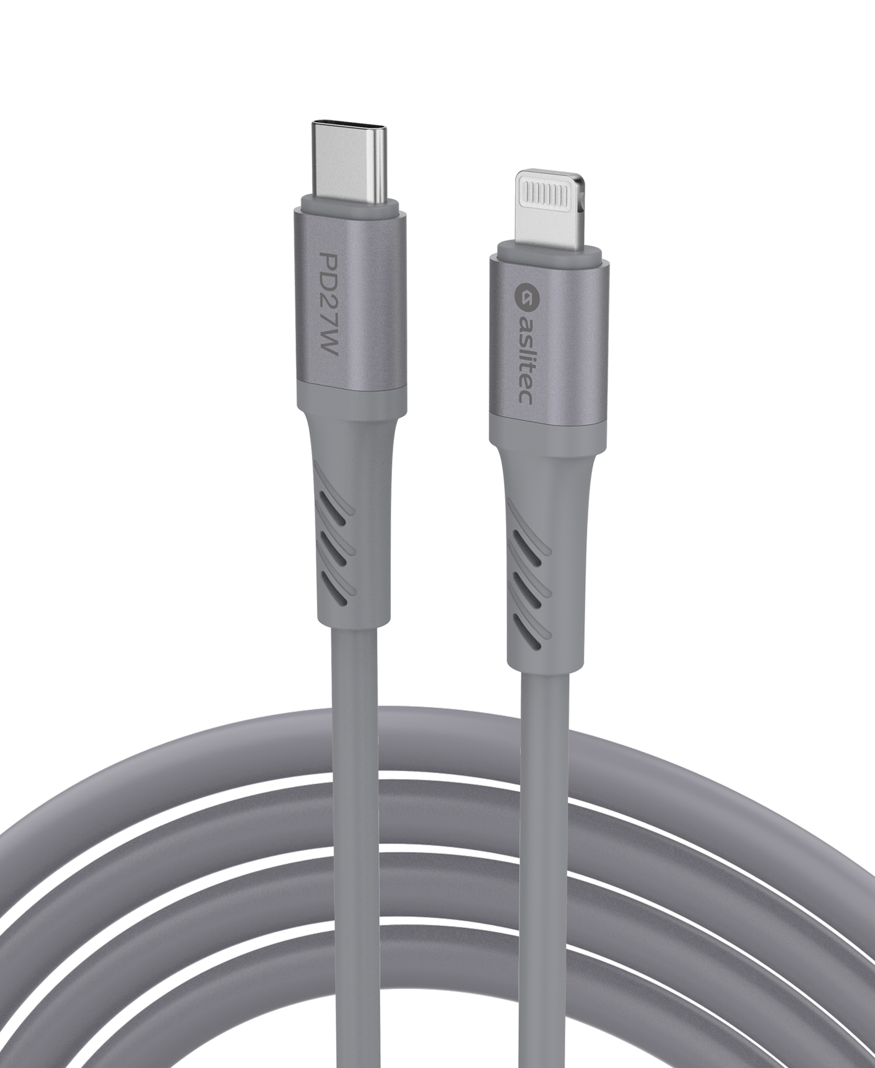 كيبل Aslitec GRAPHENEX SYNC للشحن السريع ونقل البيانات – USB-C إلى Lightning