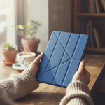 LZEL iPad 10.9" Leather Smart Imperium Folio Series Case | Blue