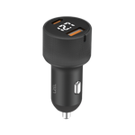 LZEL PulseCharge X2 75W Dual-Port Car Charger – USB-C PD & PPS + USB-A