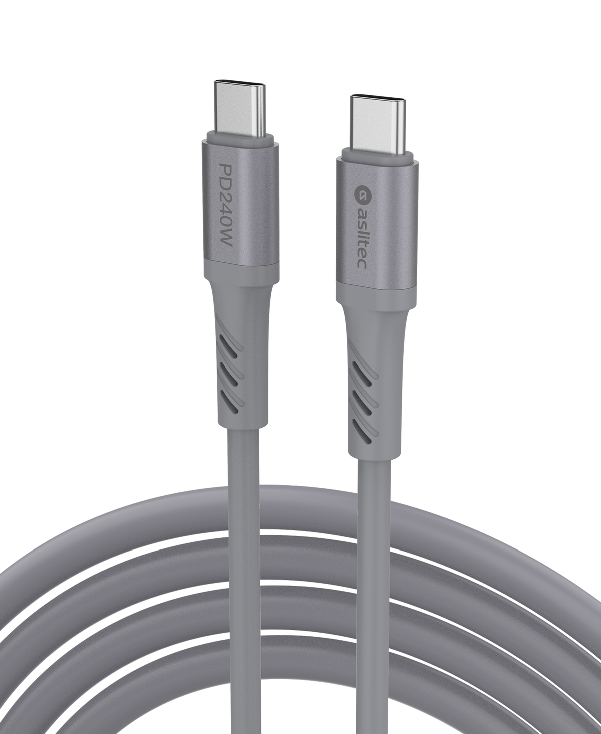 كيبل Aslitec GRAPHENEX  للشحن السريع ونقل البيانات بقدرة 240 واط – USB-C إلى USB-C