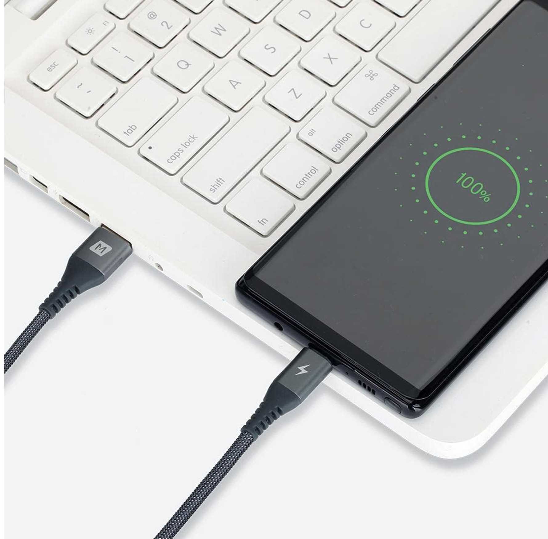 كيبل موماكس Elite بقوة 60 واط USB-C مقاس 1.5 متر | أسود