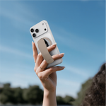 ASLI Magnetic Band Leather Grip & Foldable Stand 2-in-1 Functional Design | Desert Titanium