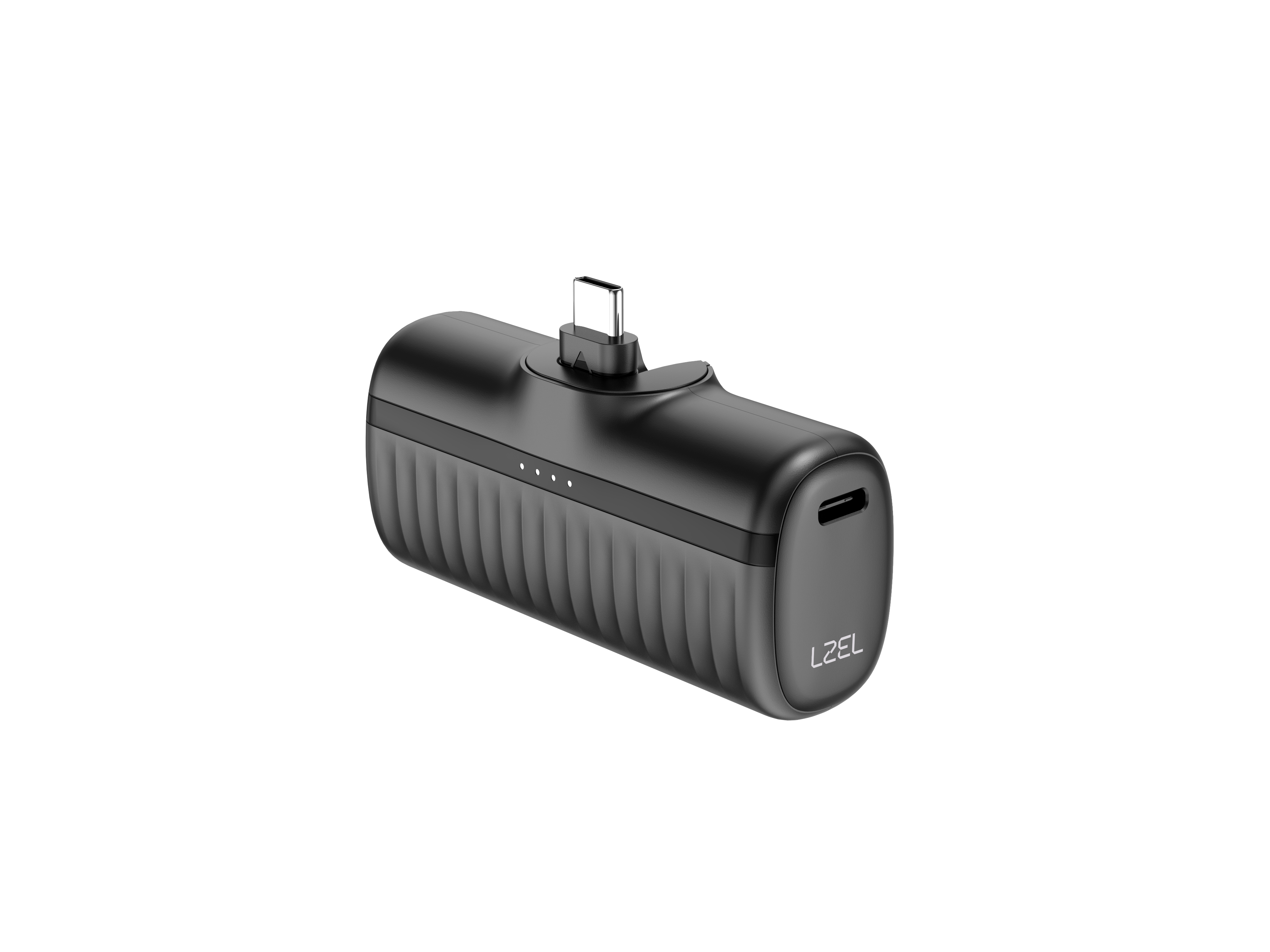 LZEL PrimeBrio Clip C5 Mini Power Bank – 5000mAh, 20W, USB-C | Black