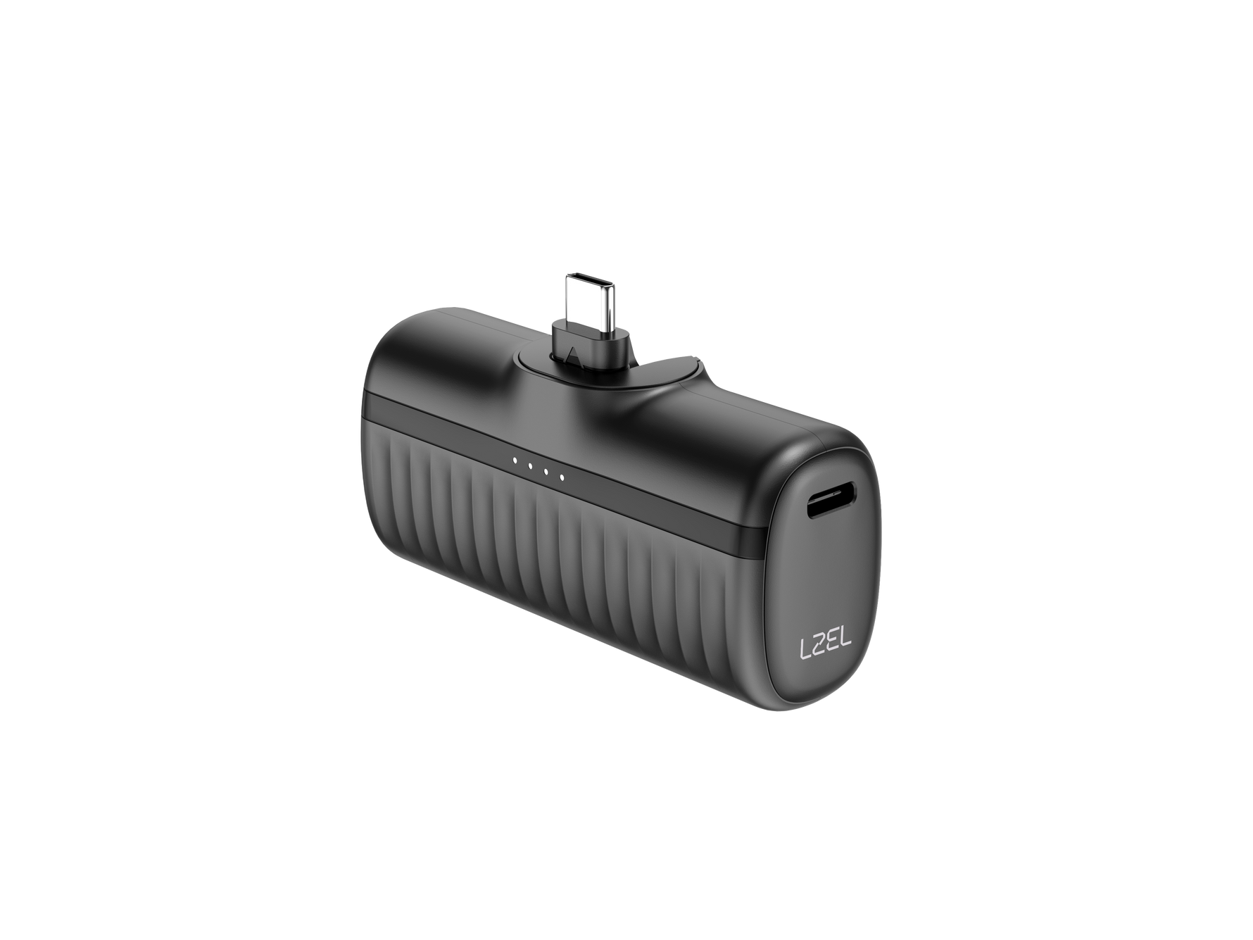 بطارية متنقلة PrimeBrio Clip C5 من ليزل – بسعة 5000 مللي أمبير، قدرة 20 واط، منفذ USB-C  | أسود