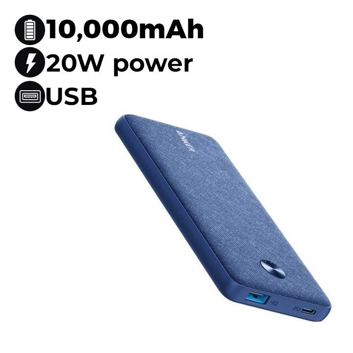 Anker PowerCore III Sense 10000mAh USB-C Power Bank | Blue