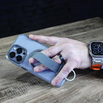 كڤر حماية LZEL Primemag Grip المقاوم للسقوط لهاتف iPhone 15 Pro Max | شفاف / رمادي 