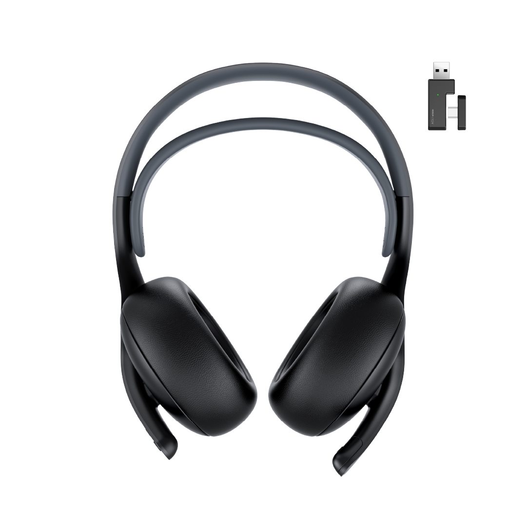 Asli Global Wavetune Series High-Performance 2.4G Wireless Tri-Mode Gaming Headset | Black