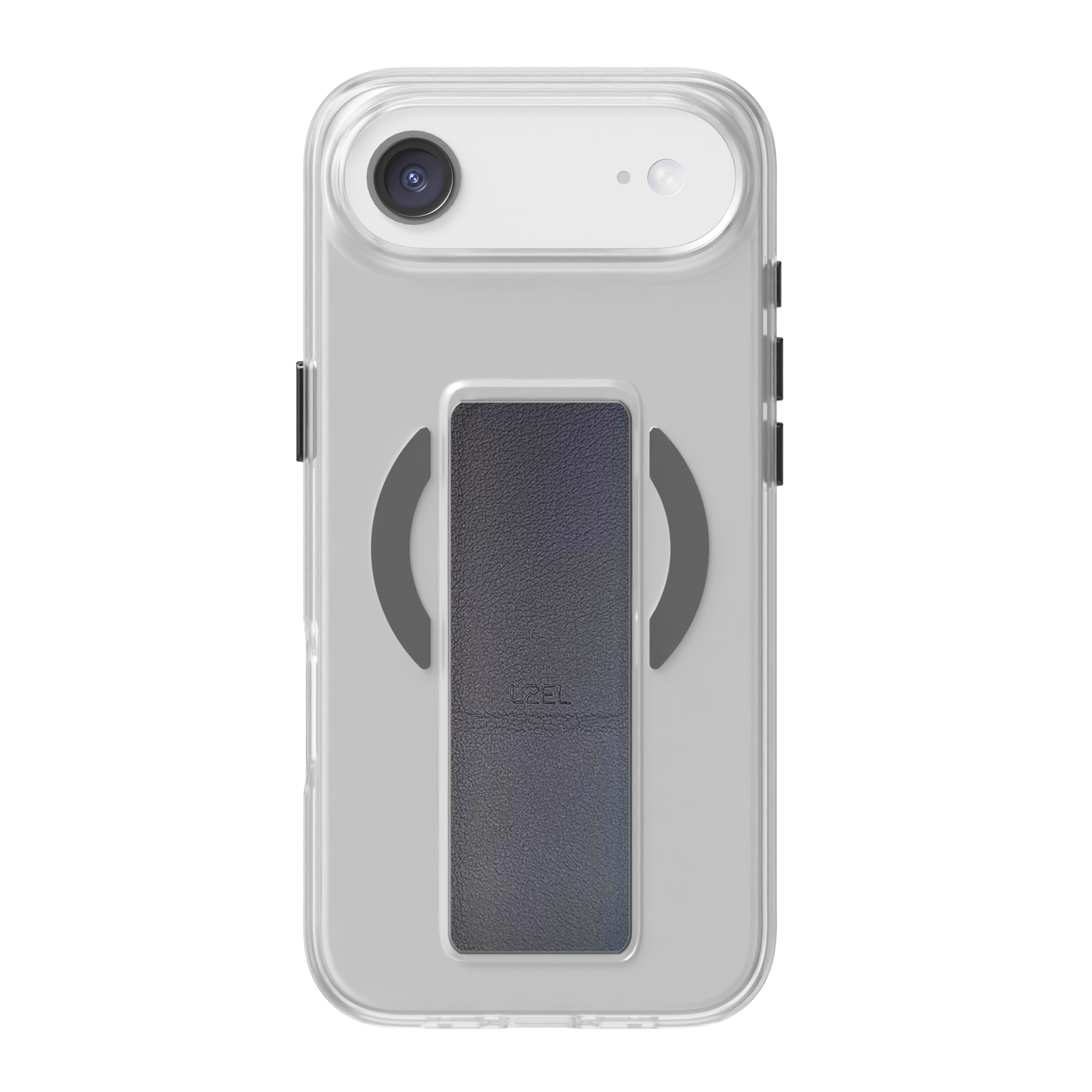 كڤر LZEL MagClear LeatherGrip لهاتف iPhone Air | أسود