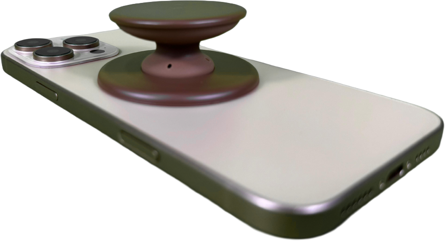 LZEL GripLoop Pop Series – Magnetic Finger Pop Holder & Stand | Brown