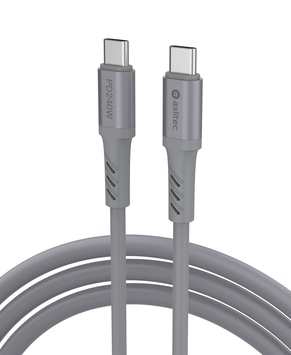 كيبل aslitec GRAPHENEX  للشحن السريع ونقل البيانات بقدرة 240 واط – USB-C إلى USB-C