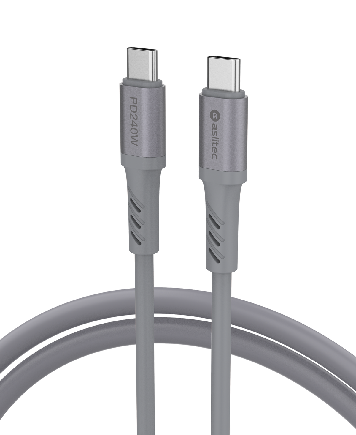 كيبل aslitec GRAPHENEX  للشحن السريع ونقل البيانات بقدرة 240 واط – USB-C إلى USB-C