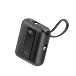 LZEL AMPNEO1O Mini 10000mAh PD Power Bank 30W | Built-in Type-C & Lightning Cable | Type-C Input/Output