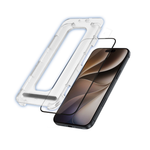 LZEL CRYSTALGUARD Clear Full-Cover Tempered Glass for iPhone 16 Pro Max, 17 Pro Max & 18 Pro Max – 9H Protection