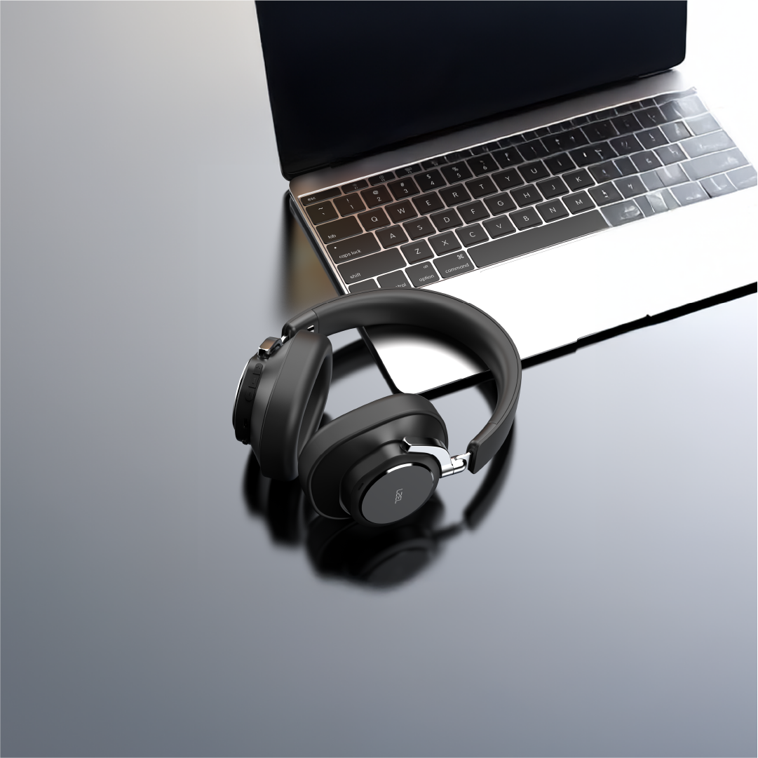 LZEL Sonicflow Series High-Fidelity Wireless Stereo Headphones | Black