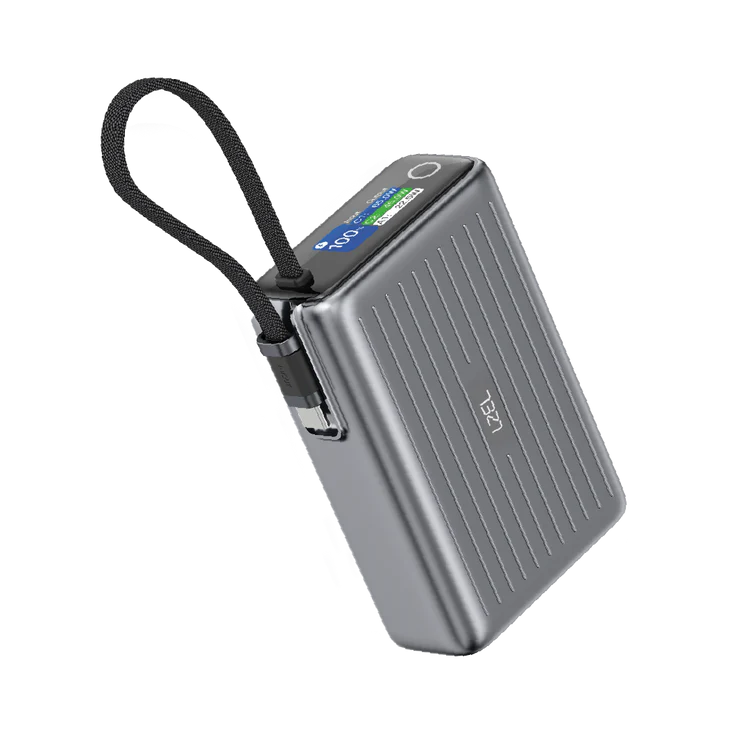 LZEL Neurode Sync 20000Mah Pd3.0 & Qc3.0| 65W |Built-In-Usb-C Cable Pd Power Bank