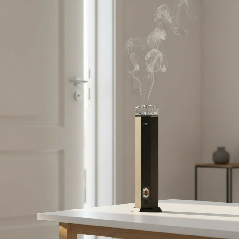 LZEL Aroma Diffuser Aromavista Essence Premium Scent Diffuser Led Display - Cold Air Diffusion Tech - 120 Ml