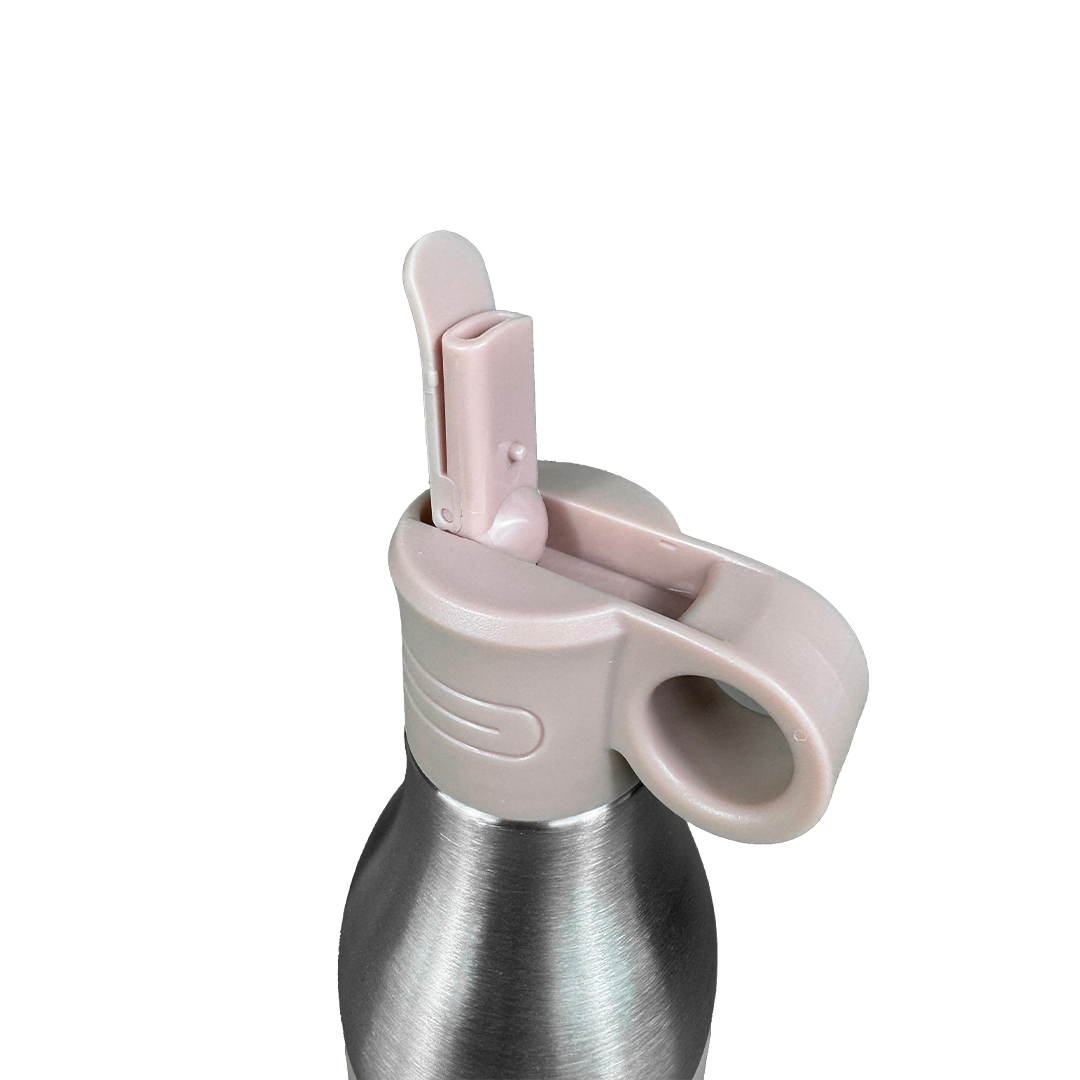 LZEL Natura Elva Vacuum Bottle Dual 400 mL + 400 mL | Milk Tea Aluminum