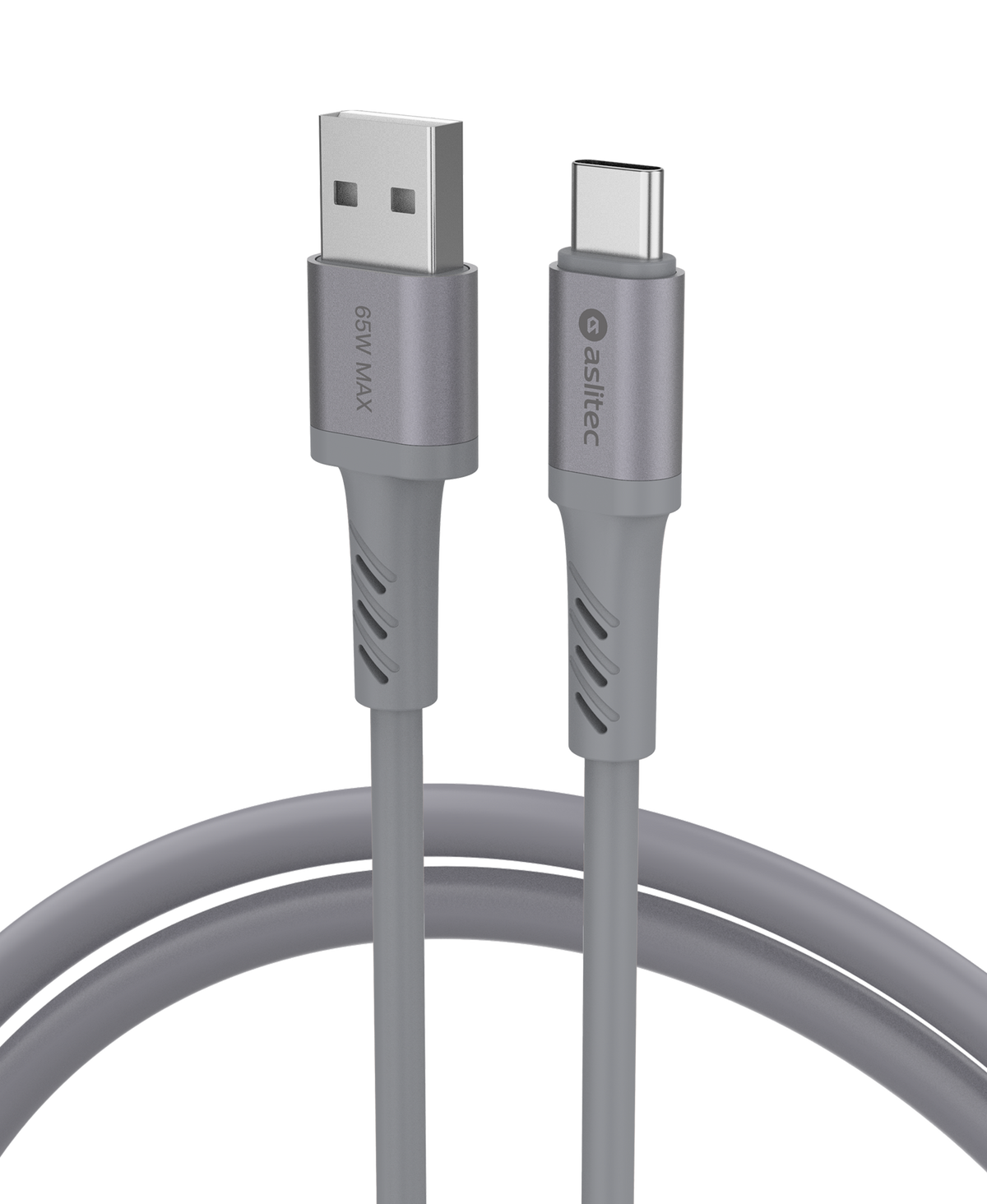 كيبل Aslitec GRAPHENEX  للشحن السريع ونقل البيانات بقدرة 65 واط – USB-A إلى USB-C