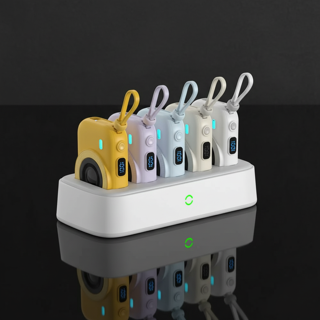 محطة الطاقة المحمولة PentaEnergia من ليزل 10,000 مللي أمبير × 5 تدعم الشحن اللاسلكي مع كيبل مدمج|أبيض